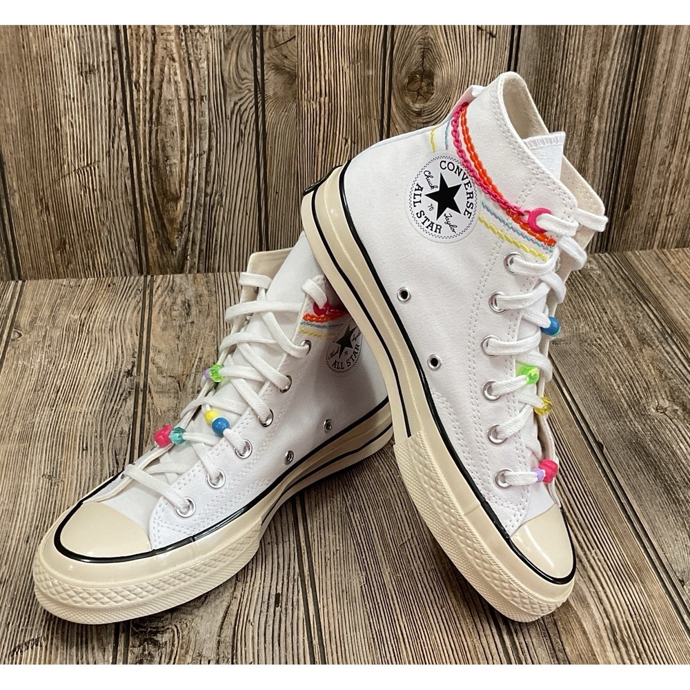 Converse Chuck 70 High Top Shoes Canvas Egret White Women's Size 7.5 A06845C